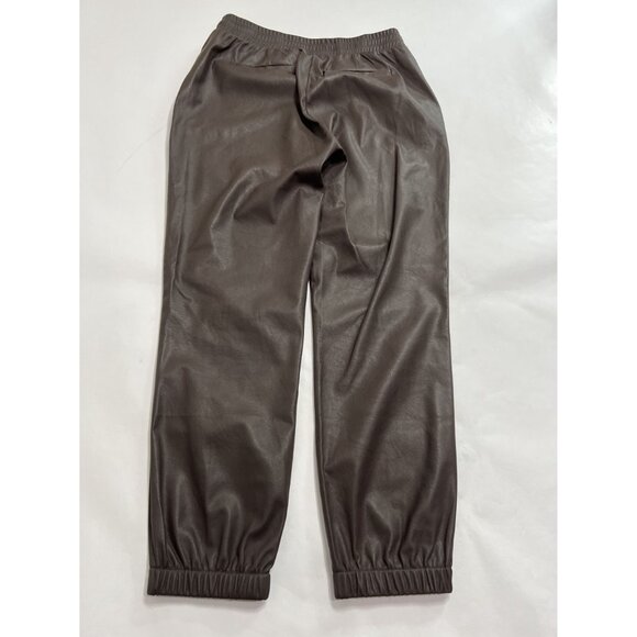 N:Philanthropy Scarlett Leather Jogger in Chocolate - Picture 4 of 5